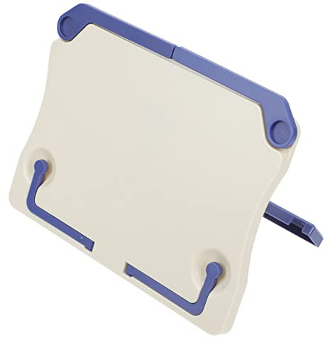Tragbarer Faltbarer Desktop Notenständer aus Abs Blau | Mehrwinkel Verstellbar, Kompakte Größe, für Tisch und Klaviernoten Geeignet