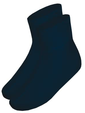 ANGOFORM leichte Fußwärmer mit 70% Schurwolle und 30% Seide für Damen und Herren (Gr. 2 (39-42), Farbe: marine)