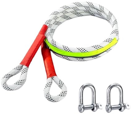 Corda di traino in nylon per auto e fuoristrada, varie dimensioni, per rimorchio fuoristrada, corda di emergenza ispessita in nylon scolorito (B,3-3t5m)