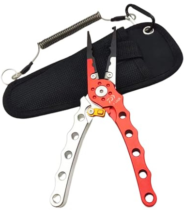 Navna Good Lures Zange mit rutschfestem Griff, ergonomische Angelzange für verschiedene Bedürfnisse, ergonomisch mit Umhängeband