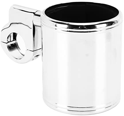 OPPWONG Mugghållare för Motorcykel, Universell Dryckesflaskhållare i Aluminiumlegering för 22 Mm, 25 Mm, 32 Styre, med Förkromad Infästning, Enkel Installation för ATV-motorcykel