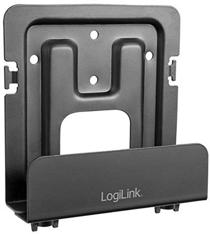 LogiLink BP0049 - Universeller Support für Multimedia-Player, Festplatten, Kabel, Satellitenboxen schwarz; einstellbare Tiefe 25-39 mm