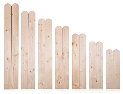 AZZAP Zaunlatten 90cm 15 Stück Holzzaun Holz Zaun Brett Zaunbrett Gartenzaun