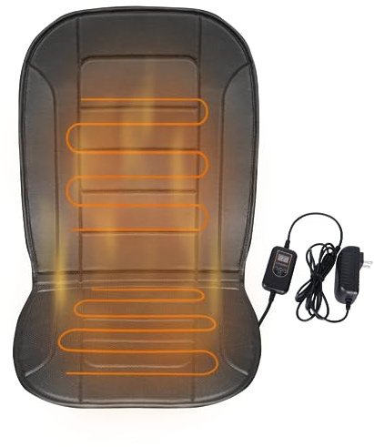 Livtribe Heated Seat Cushion with Timing Controller,Heating Seat Cover for Office/Home Chair