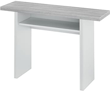 MarinelliGroup Tavolo consolle apribile salvaspazio cucina 120 X 35 X 75 cm CEMENTO + BIANCO 0L4587A