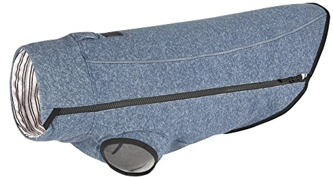 RUFFWEAR Hemp Hound Pullover für Hunde, Premium Hundepullover aus Bio-Baumwoll-Mischgewebe, leichtes & warmes Hunde-Sweatshirt, alle Rassen, Slate Blue, XXS