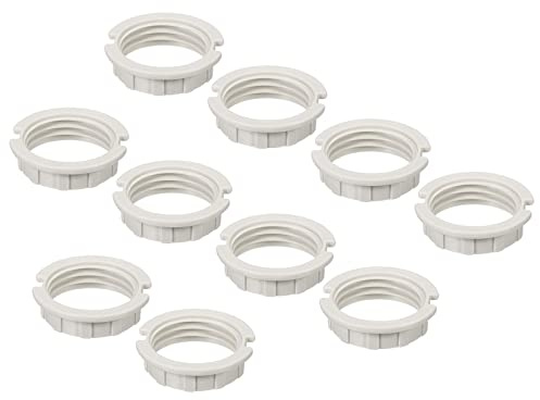 sourcing map Paket von 15 G9 Steckdose Lampe M20 Halterung Ersatzring Weiß | Für Leuchten