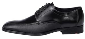LLOYD Herren Schnürschuhe George, Männer Businessschuhe,Schnuerung,lace-up,Low-tie,schnürschuhe,schnürer,Businessschuhe, SCHWARZ, 42 EU / 8 UK