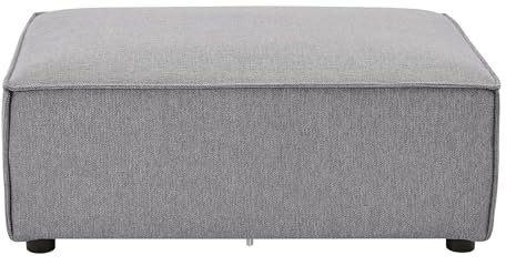 Juskys Ottomane Domas - modulares Sofa in Stoff Dunkelgrau - Wohnzimmer Couch - Modulsofa 130 kg belastbar - Sofagarnitur Wohnlandschaft