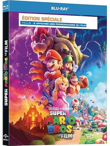 Blu Ray - Super Mario Bros. le film - Édition spéciale Limitée (Inclus : 2 Affiches des personnages du Film)