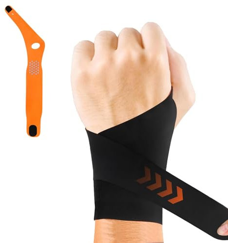Hebterrka Handgelenkbandage Ultra-Dünn für TFCC-Riss, Doppelkompression Stütze bei Handgelenksverletzung, Karpaltunnelschmerz & Tendinitis Linderung (Links)