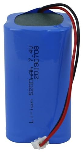 HELINAZI Batería de Iones de Litio 18650, 7,4 V, 3600mah/5200mah, batería Recargable para megáfono, Altavoz, Linterna, Banco de energía con Enchufe XH,5200mah