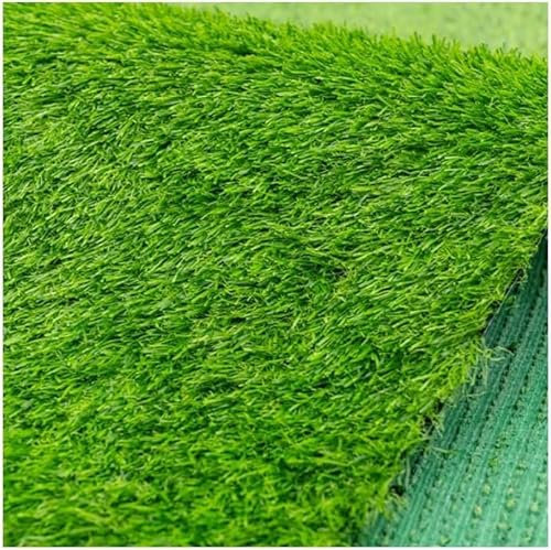 Premium Kunstrasen 3 m x 15 m Outdoor-Teppich 0,78 Zoll realistischer Dicker Rasen für Garten-Astro-Rasen-Teppich Kunstrasenmatten, grün, 3 x 4 m
