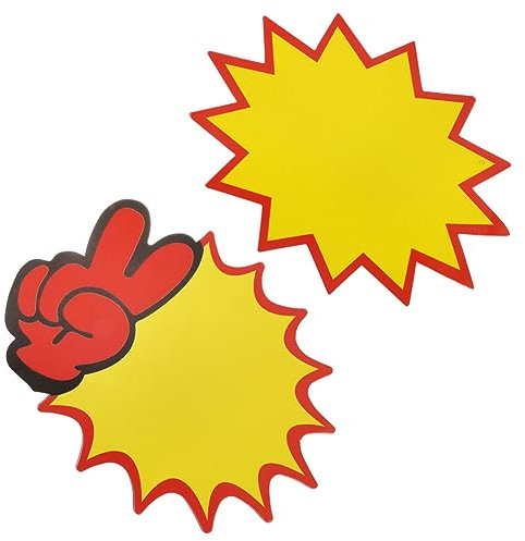 DIYEAH Preislabel 100 Stück Blanko Stern Verkaufsschilder Papier Mit Sauberer Schnittkante Nachhaltig Für Einzelhandel Und Garagen