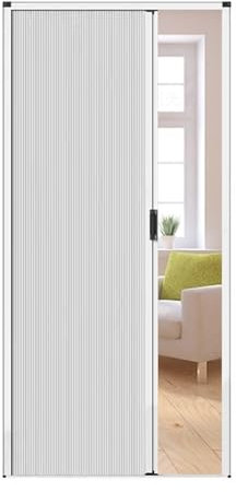 Concertina Door Sliding Barn Closet Doors A, 203 Cm Tall Honeycomb for Kitchen Pantry Laundry Room, Single Double Temporary Soundproof No Hole Punching(26 in X 80 In/66 Cm X 2