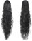 XFSRG Extension de Queue de Cheval pour Femmes Cordon de Serrage en Extension de Queue de Cheval Longue Bouclée Ondulée Extension de Cheveux Synthétique Postiche（Noir/66CM）