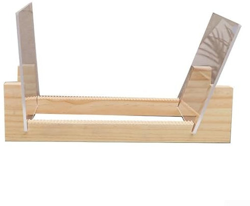 Ableholy Soporte de almacenamiento LP con elegante diseño de madera, soporte de discos de vinilo de gran capacidad para exhibición organizada