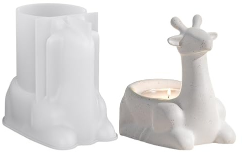 Silicone Betonformen,Silikon Form Kniender Hirsch Für Zement Gießen,Multifunktion Bastelhilfe | Kreative Handgemachte Projekt Formen