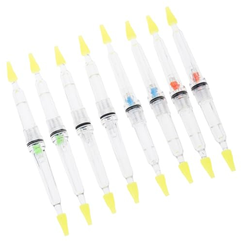 BCIOUS Lot de 8 bâtons lumineux de pêche en profondeur pour poissons et calamars