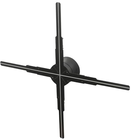 NaMaSyo Proiettore ologramma 3D, 52 cm, video e immagini trasparenti, 552 LED, con telecomando, per esposizioni, centri commerciali, pareti, Natale