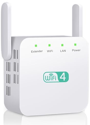Covers Up to 4500 Sq.ft and 60 Devices, Internet Booster - with Ethernet Port, Quick Setup, Home Wireless Signal BoosterWiFi Extender/Repeater