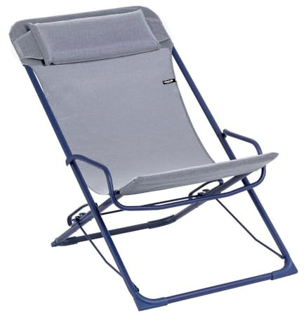 Lafuma MOBILIER - Klappbarer Schaukel-Liegestuhl - Transaswing - Batyline® Iso - Blau Indigo LFM5395_9940-5 Jahre Garantie