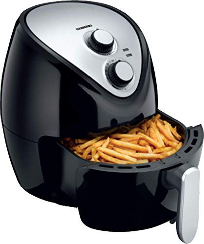 Melissa 16290043 Heissluftfritteuse/Heissluft Fritteuse/Air Deep Fryer XXL mit einstellbarem Thermostat und Timer | ohne ÖL - einfach zu reinigen – mit 3,5 Liter Fassungsvermögen, LOW FAT Fritteuse