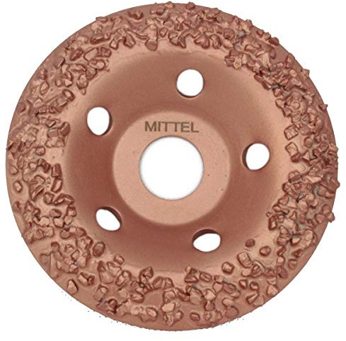Weischer® - Hartmetall-Schleifscheibe 115 x 22,23 mm | Körnung mittel | HM Schleifteller Schleiftopf Frässcheibe Topfschleifer | für Estrich, Beton, Stein, Mauerwerk, Fliesenkleber, Farbe