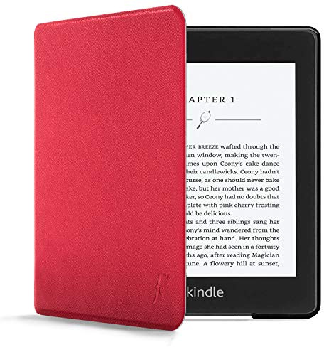 Forefront Cases Hülle für Amazon Kindle Paperwhite 6.8-Zoll (10. Generation - 2018) - Rot - Dünn & Leicht, Smart Auto Schlaf/Wach Schutz-Hülle (Tasche) für Kindle Paperwhite (10. Generation)