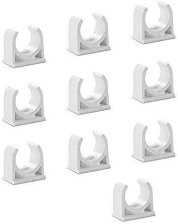 Sinmova 10PCS 50mm U Typ Rohrschellen Rohrleitung Beschläge Weiß