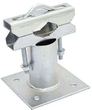 PremiumX SAT Rohrschelle für Wandausleger 2x Zahnschelle Mastaufnahme bis Ø 50mm