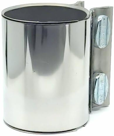 Doppelschelle Edelstahl Auspuffschelle Rohrverbinder Ø 45 48 51 63 76 mm (48mm)