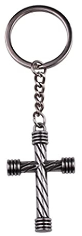 ARFUKA Keyring Cross Pendant Keychain Metal Key Chain Keyring, Christmas/Birthday Gift for Men and Women