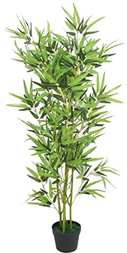 LIFTRR Home & Garden Künstliche Bambuspflanze mit Topf, 120 cm, Grün