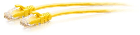 C2G 3M (10Foot) CAT6A Extra Flexible Slim Ethernet Cable, Ideal for use with Router, Modem, Internet,Wifi boxes, Xbox, PS5, Smart TV, SKY Q, IP Camera. Delivering Ultra Fast Internet Speeds. YELLOW