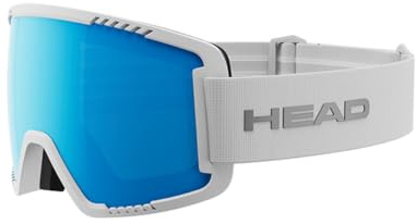HEAD Contex - Gafas de esquí y Snowboard, Color Azul y Blanco, M