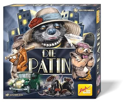 Zoch Die Patin - Interaktives Strategiespiel mit Gebietskontrolle, Missionen & Netzwerkaufbau in Beasty Town, taktisches Kennerspiel für 2-5 Spieler ab 12 Jahren