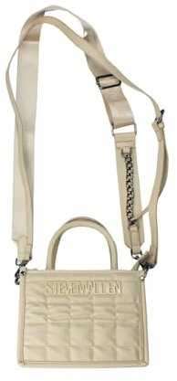 Steve Madden Bniko Square Quilted Crossbody, Cream, Einheitsgröße