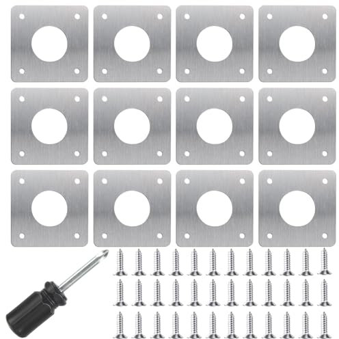 12 Stück Spechtschutz für Nistkasten Edelstahl 32mm Bausatz für Nistkasten Vogelhaus Metall Schutzplatte für Nistkasten Vögel Draußen Nest Protect Vogelhäuschen Vogelnest Hummelhaus Vogel Rotkehlchen