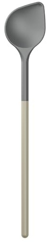 Rosti Optima Kochlöffel Kunststoff, Rührlöffel mit Spitze/Spitzlöffel, Hitzebeständig bis zu 220°C, Spülmaschinenfest, aus Nylon, Länge 31 cm, Durchmesser Kopf 5,5 cm, Humus