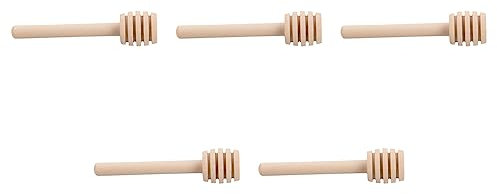 250Er-Pack Mini-3-Holzhonig-Loeffelstoecke, Einzeln Verpackt, Server Fuer Honigglas- Nieselhonig, Hochzeitsfest