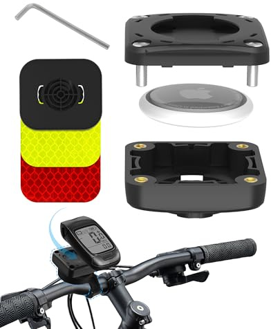 Fahrrad Halterung Kompatibel mit Garmin GPS Fahrradcomputer, Fahrradhalterung für Tag, Tag Fahrrad Adapter Anti-Diebstahl Fahrradhalter Zubehör Kompatibel mit Mountainbikes, Rennräder