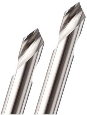 Fasenfräser HRC55 Gerade Nut Anfasen 90 Grad for Aluminium Ende Mühle Hartmetall Wolfram Stahl Fase Fräsen Werkzeuge(1Piece,4xD4x100Lx90R)