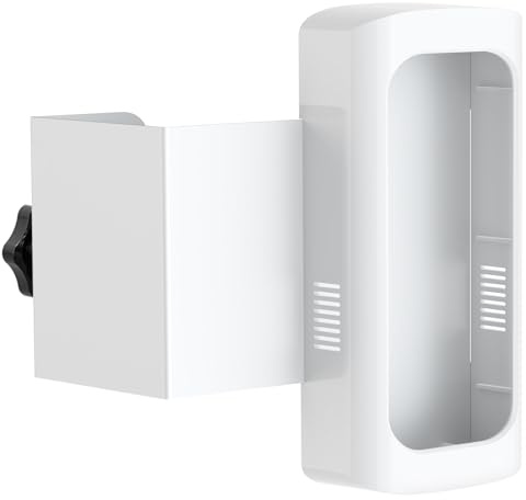 Anti-Theft Video Doorbell Mount, Doorbell Door Bracket No Drilling Compatible with Video Doorbell for Houses, Apartments, Rentals (White)