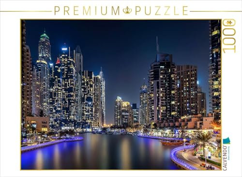 CALVENDO Puzzle Skyline von Dubai Marina - Dubai | 1000 Teile Lege-Größe 64 x 48 cm Foto-Puzzle für glückliche Stunden