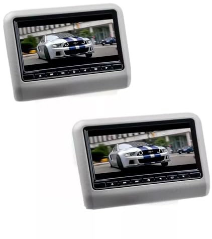 COPPIA 9 pollici Lettore DVD AV Auto poggiatesta Monitor LED USB SD UNIVERSALE