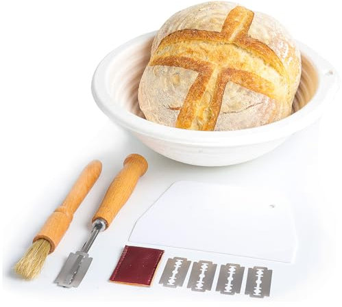 Vistara Sourdough Proofing Basket, 10'' Pulp Sourdough Basket for Pro Baker