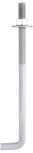 HROMIGRY 3/4” x 10” Concrete Anchor Bolts (10 Pack) L Shaped, Hot-Dip Galvanized