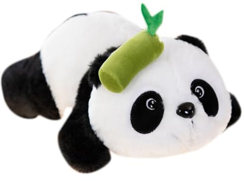Cpoeof Peluche Panda Cuscino Morbido Panda Peluche Animali di Peluche Panda Regalo per Natale Compleanno per Bambini Bambine Ragazzi,35cm