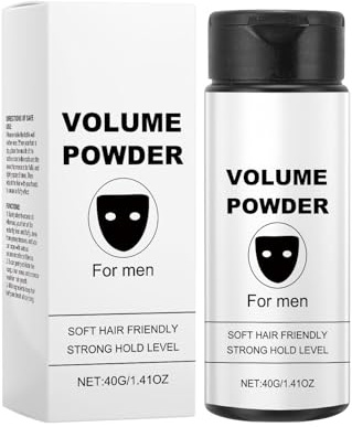 Polvo voluminizador para hombre, champú seco para cabello graso, control invisible de la grasa y efecto voluminizador, fijación fuerte para todo tipo de cabello